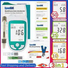 blood glucose meter with test strips