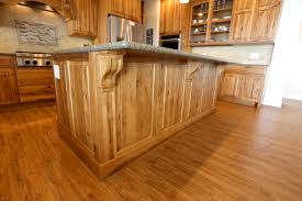 75 vinyl floor kitchen with raised