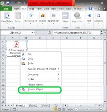 how to insert pdf in ms excel javatpoint