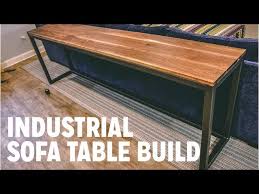 Industrial Sofa Table Build Easy