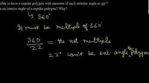 interior angle of a regular polygon