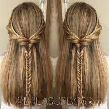 Long hair is most beautiful in curly downdos and all kinds of updos. 50 Half Updos For Your Perfect Everyday And Party Looks Hair Styles Straight Hairstyles Long Straight Hair