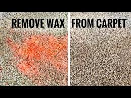 how get wax out of carpet you