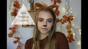 easy halloween makeup teddy bear