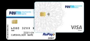 paytm debit card platinum rupay and