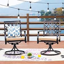 Outdoor Patio Dinning Swivel Chairs