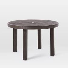 Round Weathered Cafe Outdoor Dining Table
