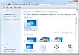 how to change wallpaper in windows 7