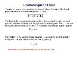 Electromagnetic Force The