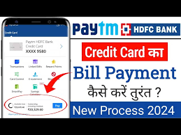paytm hdfc credit card bill payment