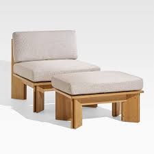 But as perfect as teak is for outdoor areas, you should still go through the purchasing process armed with information. Olivos Teak Outdoor Lounge Chair With Ottoman Crate And Barrel