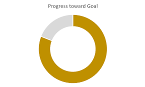Use A Doughnut Chart To Measure Progress To A Goal