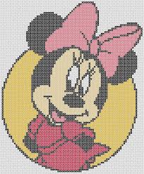 Cross Stitch Minnie Mouse Round Cross Stitch 4 Free