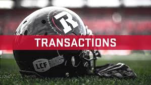 Transactions September 4 2019 Ottawa Redblacks