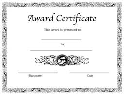 Free Award Certificate Under Fontanacountryinn Com