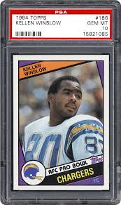 Kellen boswell winslow (born november 5, 1957) is a former professional american football tight end with the missouri tigers and the san diego chargers. 1984 Topps Kellen Winslow Psa Cardfacts