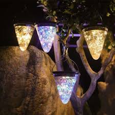Solar Cone Lantern Fairy Lights Garden