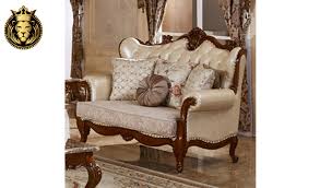 delhi clical style teak wood sofa set