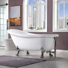 acrylic slipper clawfoot bath tub