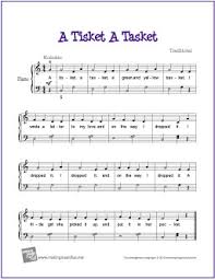 Fur elise (easy version) trad. A Tisket A Tasket Free Easy Piano Sheet Music
