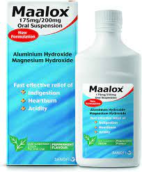 Amazon.com: Maalox Oral Suspension, Peppermint Flavour, 250 ml
