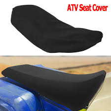 Black Pu Leather Atv Seat Cover For
