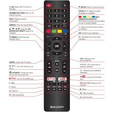 Bauhn Tv Remote For Smart Televisions