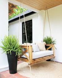 how to hang a porch swing plank and