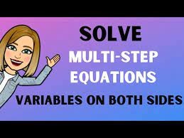 Solve Multi Step Equations With