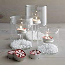 Elsa Glass Tea Light Candle Holders