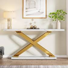 Rectangular Marble Long Console Table