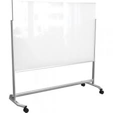 Rolling Magnetic Glass Dry Erase Board