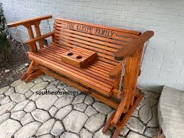 Patio Glider Solid Wood Porch Swing