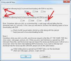 ⇨ simply save above code in text file , then renamed with extension.reg (ex: How Can I Configure Special Keys For Idm To Prevent From Taking A Download Or To Force Taking A Download