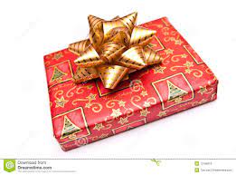Wrapped Christmas present stock image. Image of wrapped - 12196019