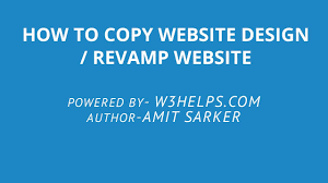 How To Copy Website Design Part 1
