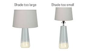 size bedside lamps