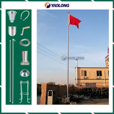 When hung over a street or on a wall without a flag pole or staff, hang the us flag vertically with the union to the north or east. Sus 304 Outdoor Display Flag Pole With High Temperature Resistance China Flagpole And Flag Pole Price Made In China Com