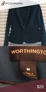 Blazer Teal Green Worthington Blazer Worthington Jackets