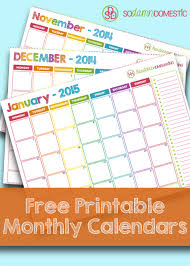 Printable Monthly 2015 Calendar 2015 Calendar 16 Free Printable Word
