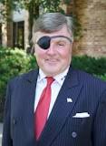 Image result for why does lawyer ed brown wear an eye patch?how did he injure it