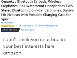 Ceppekyy Bluetooth Earbuds Wireless Earphones Ipx7
