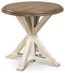 White Oak Round Side Table Deals 54