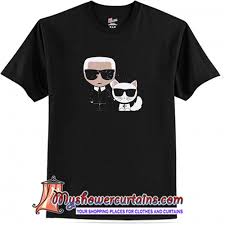 Karl Lagerfeld And Cat T Shirt At
