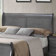 lifestyle grey queen sleigh bed