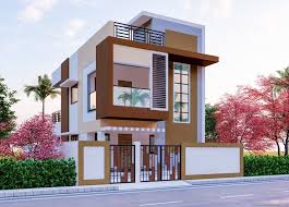 front elevation design for double floor