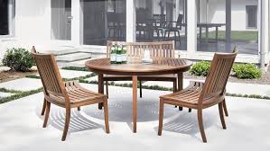 Curved Bench Round Dining Set