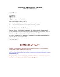 Contract Termination Letter Template Business