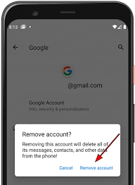 Choose the option of personal. How To Delete The Google Account In Zte A112