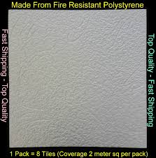 textured polystyrene ceiling tile